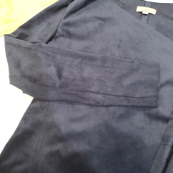 Loft Faux suede drape front jacket - *buy 2 Loft items, get 1 free* - Picture 8 of 9